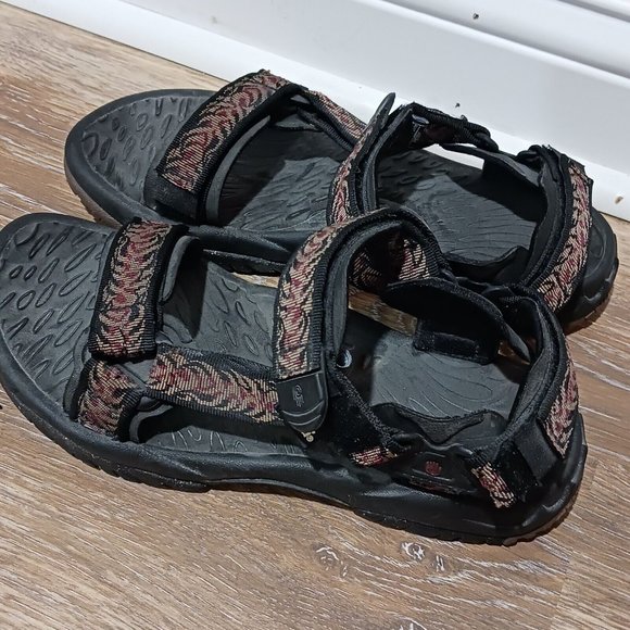 Teva Sport Sandals Hiking Trail Water Ankle Strap Adjustable Black 6603 Mens 9 M - Picture 3 of 6